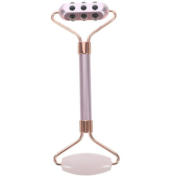 Stone Facial Roller Massager for Face and Neck Deep Tissue Massage Tool with Granule Surface to Enhance and Skin Rejuvenating Skincare Tool for Daily Use